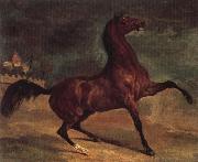 Alfred Dehodencq Horse in a landscape oil painting reproduction